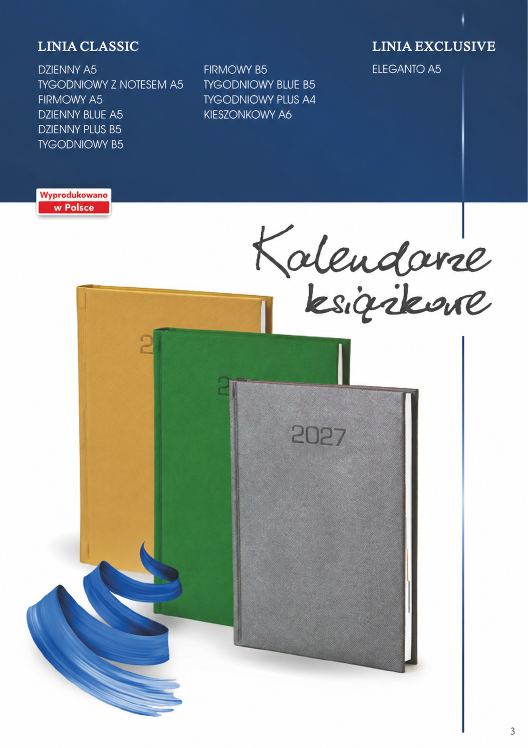 Kalendarze książkowe 2027 – przykładowe okładki i formaty